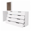Cômoda Milão 8 Gavetas com Espelho Branco - Panorama Móveis