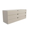 Cômoda Veneza 6 Gavetas Branco/Creme - Panorama Móveis