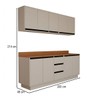 Cozinha Completa Veneza 9 Portas 3 Gavetas Creme - Panorama Móveis