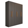 Guarda-Roupa Casal Albuquerque 6 Portas 2 Gavetas 100% Mdf Onix - Panorama Móveis