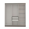 Guarda-Roupa Casal Albuquerque 6 Portas 2 Gavetas 100% Mdf Onix - Panorama Móveis