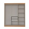 Guarda-Roupa Casal Albuquerque 6 Portas 2 Gavetas 100% Mdf Cinamomo/Off White - Panorama Móveis