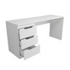 Mesa para Escritório Madri 3 Gavetas Branco - Panorama Móveis
