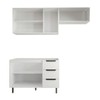 Cozinha Completa Vicenza 6 Portas 3 Gavetas Branco - Panorama Móveis