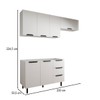 Cozinha Completa Vicenza 6 Portas 3 Gavetas Branco - Panorama Móveis