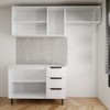 Cozinha Completa Vicenza 6 Portas 3 Gavetas Branco - Panorama Móveis