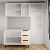 Cozinha Completa Vicenza 6 Portas 3 Gavetas Branco/Creme - Panorama Móveis