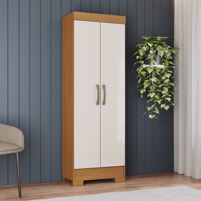 Armário Multiuso 2 Portas B387 Cinamomo/Off White - Henn