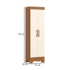 Armário Multiuso 2 Portas B387 Cinamomo/Off White - Henn