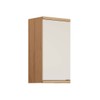 Armário Aéreo Cozinha 40 Cm Bless 1 Porta 100% Mdf Jequitibá/Off White Fosco - Linea Brasil