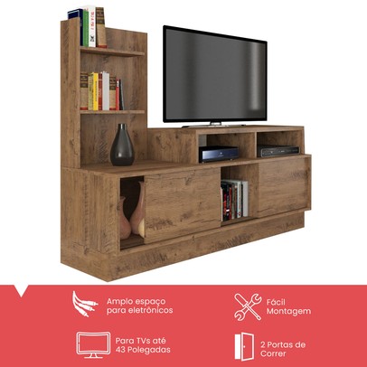 Rack para TV Até 43 Polegadas Trues Dover - Mobilarte