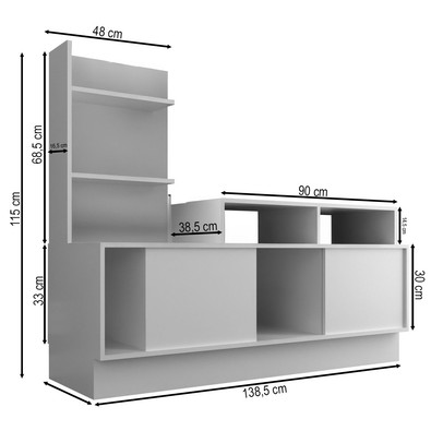 Rack para TV Até 43 Polegadas Trues Dover - Mobilarte
