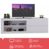Rack para TV Até 55 Polegadas 2 Gavetas Uno Branco - Viero Móveis