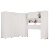 Guarda-Roupa Casal Modulado Positano 9 Portas 2 Gavetas com Pés Branco - Pnr Móveis
