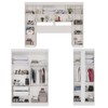 Guarda-Roupa Casal Modulado Positano 9 Portas 2 Gavetas com Pés Branco - Pnr Móveis