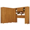 Guarda-Roupa Casal Modulado Positano 9 Portas 2 Gavetas com Pés Cinamomo - Pnr Móveis