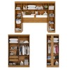 Guarda-Roupa Casal Modulado Positano 9 Portas 2 Gavetas com Pés Cinamomo - Pnr Móveis