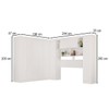 Guarda-Roupa Casal Modulado Positano 9 Portas 2 Gavetas Branco - Pnr Móveis