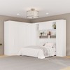Guarda-Roupa Casal Modulado Positano 9 Portas 2 Gavetas Branco - Pnr Móveis