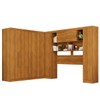 Guarda-Roupa Casal Modulado Positano 9 Portas 2 Gavetas Cinamomo - Pnr Móveis
