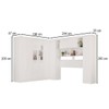 Guarda-Roupa Casal Modulado Positano 9 Portas 2 Gavetas com Espelho Branco - Pnr Móveis