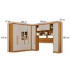 Guarda-Roupa Casal Modulado Positano 9 Portas 2 Gavetas com Espelho Cinamomo/Off White - Pnr Móveis