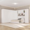 Guarda-Roupa Casal Modulado Pandora 11 Portas 2 Gavetas Branco - Pnr Móveis