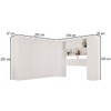 Guarda-Roupa Casal Modulado Pandora 11 Portas 2 Gavetas Branco - Pnr Móveis