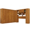 Guarda-Roupa Casal Modulado Pandora 11 Portas 2 Gavetas Cinamomo - Pnr Móveis