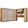 Guarda-Roupa Casal Modulado Pandora 11 Portas 2 Gavetas Cinamomo/Off White - Pnr Móveis
