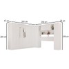 Guarda-Roupa Casal Modulado Pandora 11 Portas 2 Gavetas com Espelho Branco - Pnr Móveis