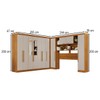 Guarda-Roupa Casal Modulado Pandora 11 Portas 2 Gavetas com Espelho Cinamomo/Off White - Pnr Móveis