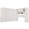 Guarda-Roupa Casal Modulado Pandora 11 Portas 2 Gavetas com Pés Branco - Pnr Móveis