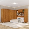 Guarda-Roupa Casal Modulado Pandora 11 Portas 2 Gavetas com Pés Cinamomo - Pnr Móveis
