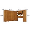 Guarda-Roupa Casal Modulado Pandora 11 Portas 2 Gavetas com Pés Cinamomo - Pnr Móveis