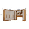 Guarda-Roupa Casal Modulado Pandora 11 Portas 2 Gavetas com Pés Cinamomo/Off White - Pnr Móveis