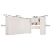 Guarda-Roupa Casal Modulado Portofino 13 Portas 4 Gavetas Branco - Pnr Móveis