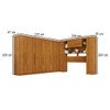 Guarda-Roupa Casal Modulado Portofino 13 Portas 4 Gavetas Cinamomo - Pnr Móveis