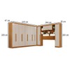 Guarda-Roupa Casal Modulado Portofino 13 Portas 4 Gavetas Cinamomo/Off White - Pnr Móveis
