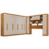 Guarda-Roupa Casal Modulado Portofino 13 Portas 4 Gavetas Cinamomo/Off White - Pnr Móveis