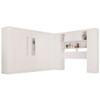 Guarda-Roupa Casal Modulado Portofino 13 Portas 4 Gavetas com Espelho Branco - Pnr Móveis