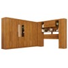 Guarda-Roupa Casal Modulado Portofino 13 Portas 4 Gavetas com Espelho Cinamomo - Pnr Móveis