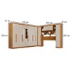 Guarda-Roupa Casal Modulado Portofino 13 Portas 4 Gavetas com Espelho Cinamomo/Off White - Pnr Móveis