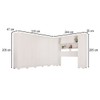 Guarda-Roupa Casal Modulado Portofino 13 Portas 4 Gavetas com Pés Branco - Pnr Móveis