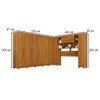 Guarda-Roupa Casal Modulado Portofino 13 Portas 4 Gavetas com Pés Cinamomo - Pnr Móveis