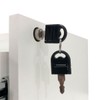 Mesa para Escritório com Gaveteiro Suspenso Havai Tamburato Charuto/Branco - Pnr Móveis