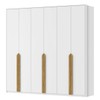 Guarda-Roupa Casal Madrid 6 Portas 4 Gavetas 100% Mdf Branco Fosco - Pnr Móveis
