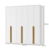 Guarda-Roupa Casal Madrid 6 Portas 4 Gavetas 100% Mdf Branco Fosco - Pnr Móveis