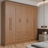 Guarda-Roupa Casal França 8 Portas 6 Gavetas Jatoba - Panorama Móveis