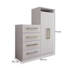 Cômoda Toulouse 2 Portas 4 Gavetas Branco - Panorama Móveis